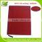 2014 red hard cover note book Debossing notebook agenda notebook