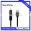 Top quality two sided reversible data charging MFI usb cable