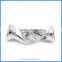 Trendy Jewelry Findings 925 Sterling Silver Double Lobster End Cap Clasps Connector For Pearl Necklace And Bracelet SC-CZ055
