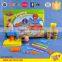 3D coloured plasticine dough clay with hambruger extruding machine distribution mold tool kit