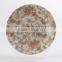 Linyi fine bone china food plate/hongshun porcelain dinner plate