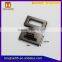 Fashion gun metal squre handbag lock for jelly bags/pvc bag