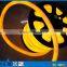 82' Spool 12V DC Yellow Neon Led Round Tube for Commercial