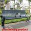 36 gallon capacity 2 compartments metal outdoor recycling bin