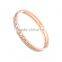 New Fashion Rhinestone Stainless Steel Bracelets Couple Bangle Gift