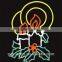 2d Christmas Candles Led Rope Motif Light with Two Angel Babies