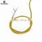 Copper Core PVC Insulation Sheath Round Flexible Yellow Round Electrical Wire