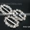 Fashion tie design crystal charms bracelet beads for rhinestone jewelry connector