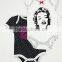 100% cotton costom make special pattern black and white baby clothes uk