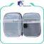 Portable small zipper travel first aid kit bag with mesh pockets