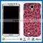 C&T Black Leopard Printing Transparent Clear Back Hard Case for iphone5c