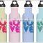 350ml/500ml/750ml/1000ml Popular single wall stainless steel sports bottle for wholesales
