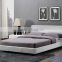 Bedroom furniture set modern latest leather bed with headboard
