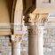 Private villa external wall decoration roman style half stone pillar design