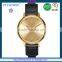 FS FLOWER - Shenzhen Manufacturer Genuine Leather Strap Nickel Free Watch Quartz Japan Movt Watch Stainless Steel Black