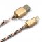 High quality cable roll Nylon Micro USB 3.0 data charging Cable