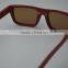 Custom Logo Promotional Red Bamboo Sunglasses Wood Sunglasses China FDA Approval 100% Wooden Sunglasses Handmade Bamboo