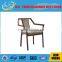 Kinked Iron Frame Dinning Chair With PU High Bouncy Sponge and Iron Legs