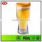 14oz plastic promotional bpa free beer tumbler with lid