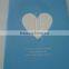 custom heart shaped greeting card with die cut