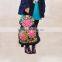 China ethnic embroidery woman canvas hiking backpack
