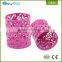 EasyPAG 2 Pcs 3-1/4 Inch Dia x 3-3/4 Inch High Round Metal Embossing Pen Pencil Holder