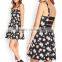 Sexy printed bandage back high quality hot sale casual dress