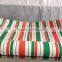 Colorful stripes pvc sunshade tarpaulin sheet