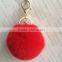 wholesale for handbag rabbit fur poms keychains