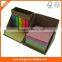 colorful sticky note in memo pad holder