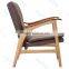 Living Room Chair Wooden Lounge Chair #AWF29