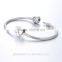 X121A Globalwin 925 European Swing Charm, Diamond Heart Bead Charm