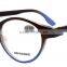 Plastic retro round eyewear,demi frame reading glasses