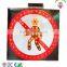 LED flashing no honking traffic signs, solar reflective traffic signals