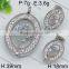 Fashion Round Shape Diamond Jewelry Set Steel Color Jewelry Set China Wholesale