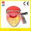 2016 hot sale facial mask led red green and blue light acne therapy