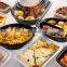 disposable blister plastic takeaway takeout hot food delivery containers