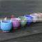Whosale colorful mini cracked ceramic flower pots with hole