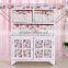Wood Cabinet Floding Ironing Board With Wicker Basket
