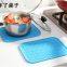 Popular Kitchenware Pink Rectangle Silicone Draining Mats