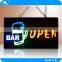 Custom electronic LED light up glowing epoxy resin sign / fancy LED sign board display