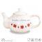 Ceramic stoneware tea pot christmas design