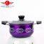 New Design 5pcs Colorized Stainless Steel Soup Pot Kitchen Cookware With Decal