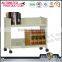 Cold rolled steel plate library furniture 3 tier book trolley mobile double sided books cart