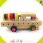 wholesale top quality baby wooden assemble screws toy teaching toy kids wooden assemble screws toy W03C015
