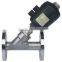 Normally closed stainless steel flange pneumatic angle seat valve