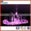 Stainless steel musical fountains with skip mode,gradual up/down or change by music