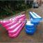 High Quality DWF Pink Or Blue Color Inflatable Air Mat / Inflatable Air Gymnastics Balance Beam For Sale