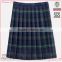 plaid design 100% cotton yarn dyed girls in school short skirts