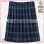 plaid design 100% cotton yarn dyed girls in school short skirts